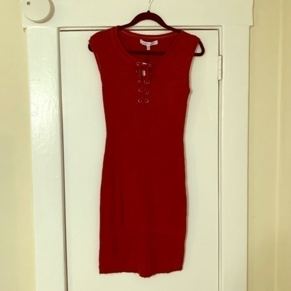 Cupcakes and Cashmere Grapefruit Midi Dress size XS